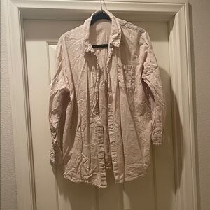 Women’s Beige Button-Up Shirt